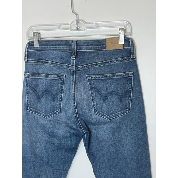 Edwin Erin Crop Distressed Straight Jeans Womens Size 27 - Picture 6 of 13